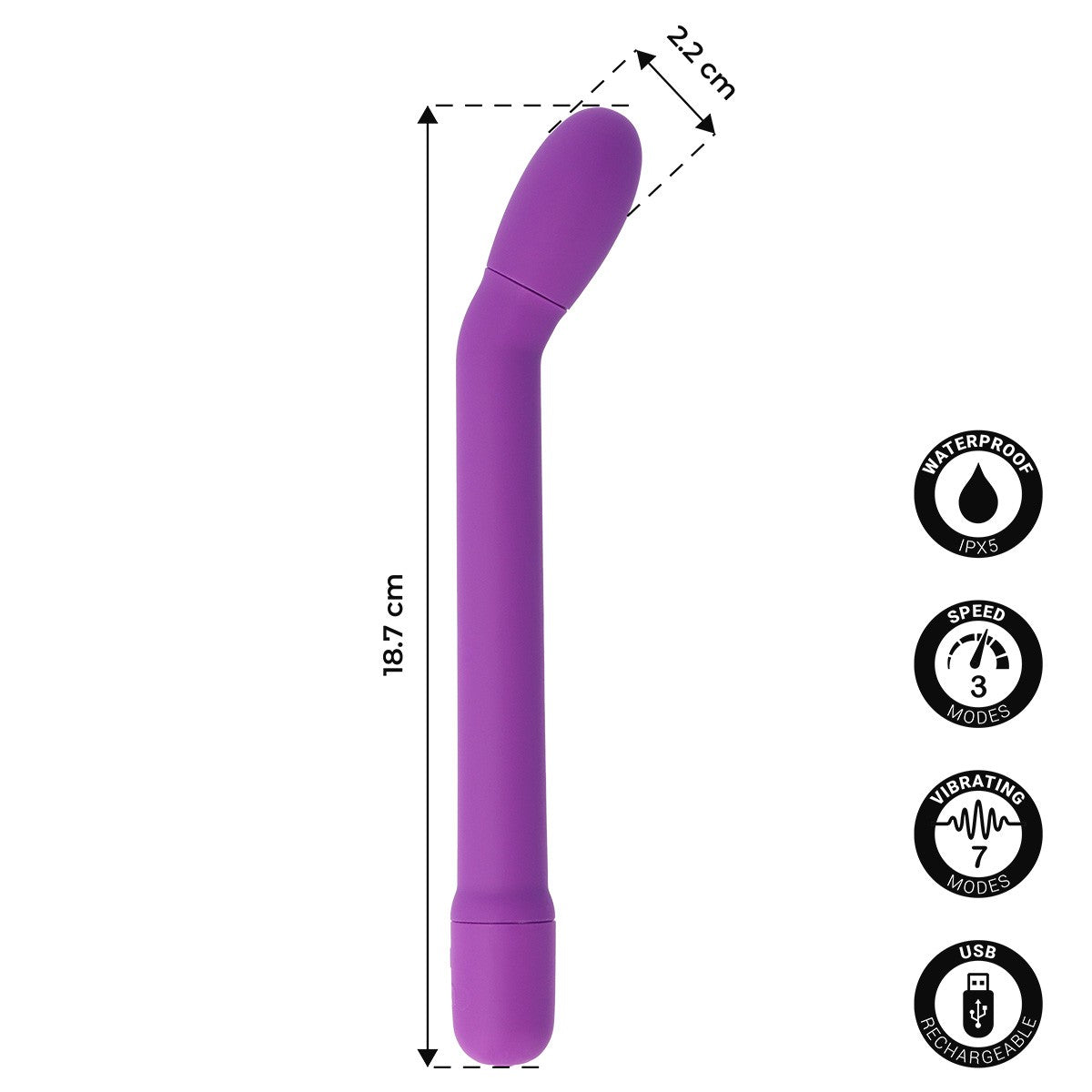 Vibratore Sottile Ricaricabile - Pavimento Pelvico