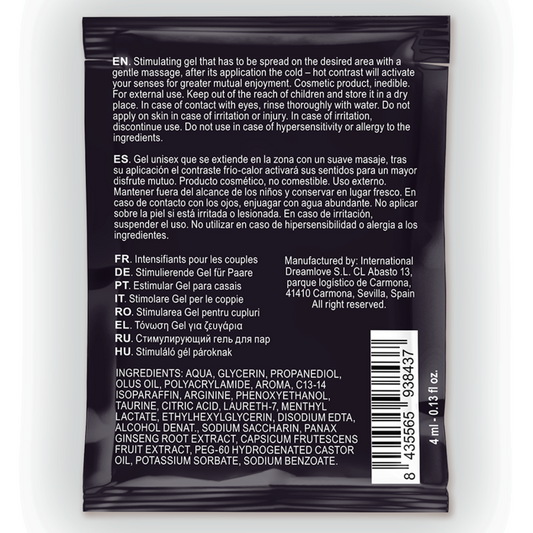 Gel Intensificante A Base Naturale - bustine monouso