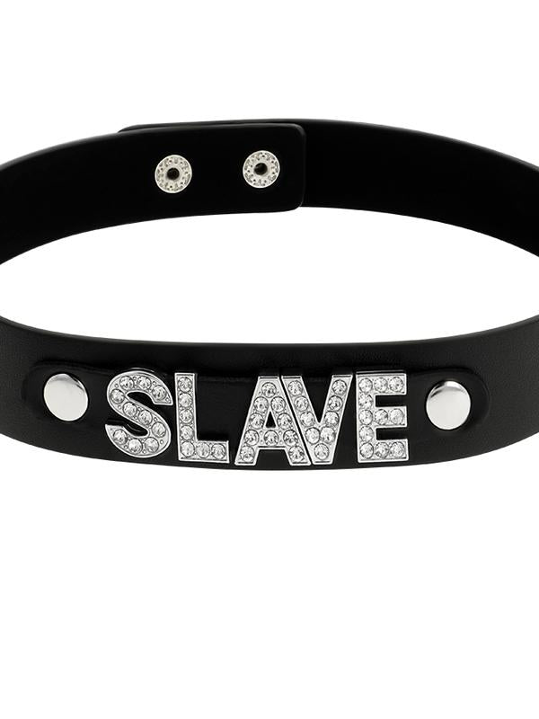 Collare Choker Slave Nero