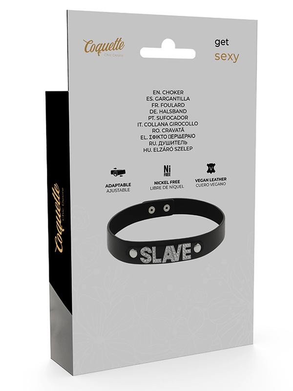 Collare Choker Slave Nero