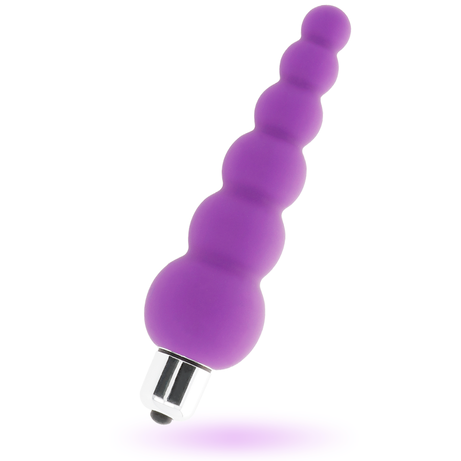 Vibratore interno vaginale e anale di forma conica con 6 diametri diversi in silicone