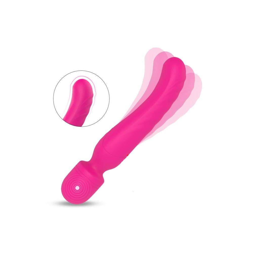 massaggiatore vibrante fucsia parte vibrante