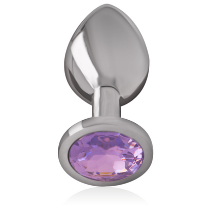 Plug Metallo Alluminio Con Cristallo Viola