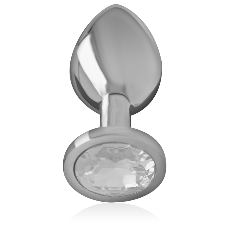 Plug Metallo Alluminio Con Cristallo Argento