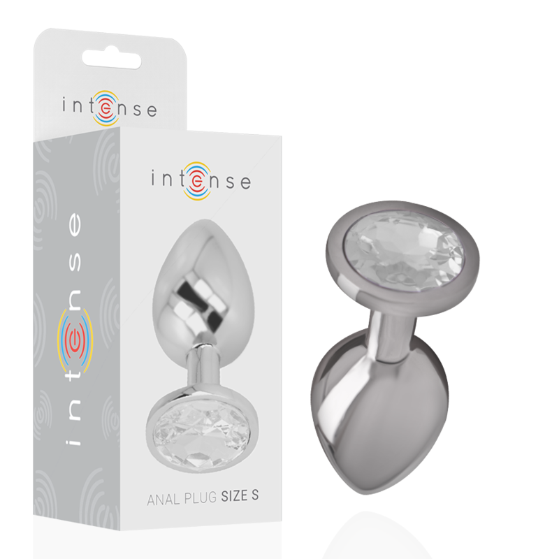 Plug Metallo Alluminio Con Cristallo Argento