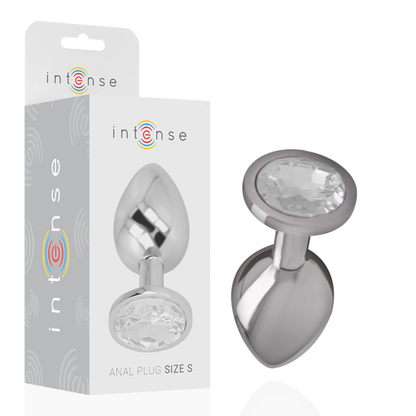 Plug Metallo Alluminio Con Cristallo Argento