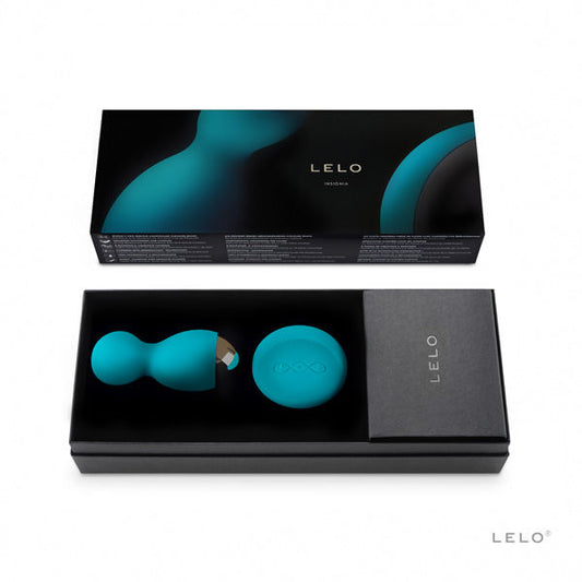 Confezione premium LELO con sfere Hula Blu, telecomando e accessori