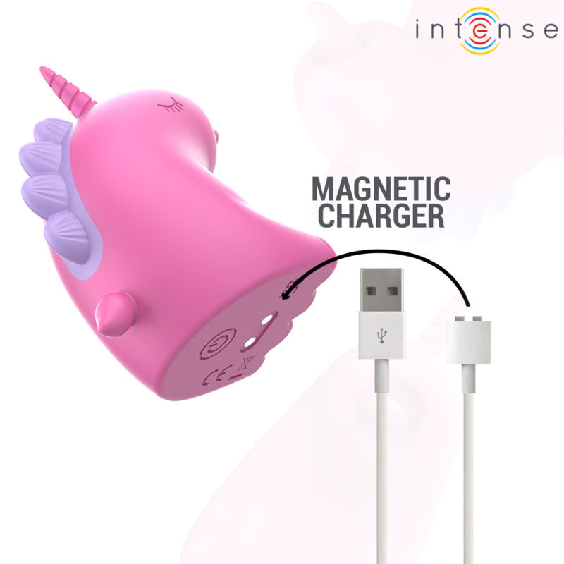 Stimolatore clitorideo Unicorno Rosa con cavo di ricarica usb