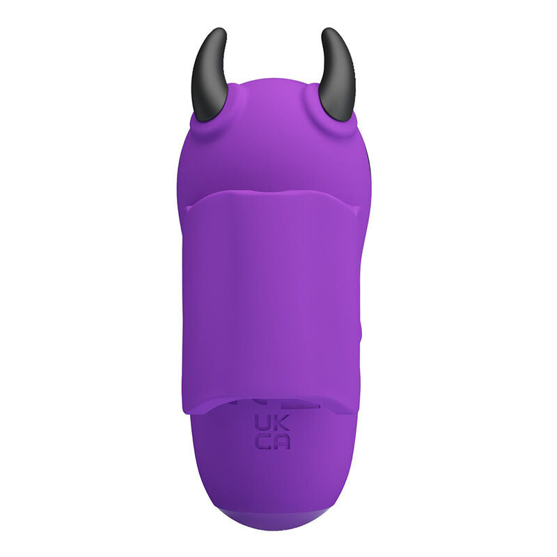 Stimolatore da dito Magic Devil viola, vista retro