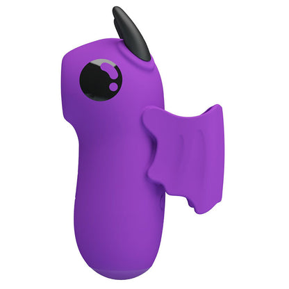 Stimolatore da dito Magic Devil viola, vista laterale