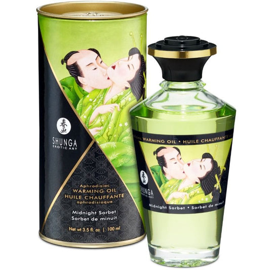 Olio da massaggio Shunga al gusto sorbetto di mezzanotte bottiglia 100 ml