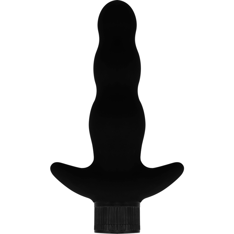 plug anale a forma di T con il corpo modulato color nero