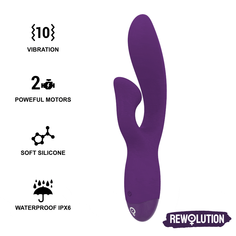 Rewofun Vibratore Rabbit Flessibile