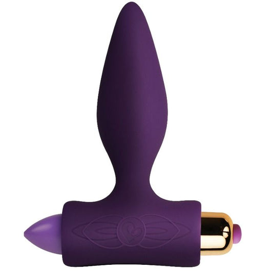 Plug anale vibrante dalla forma affusolata color viola