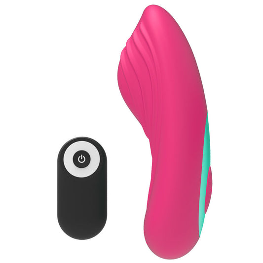 vibratore indossabile a forma di saponetta color rosa e con telecomando